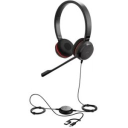 Jabra GN Jabra Evolve 30 II UC Duo USB-C/A Casque stéréo professionnel pour les communications unifiées, avec triple connectique USB‑C / USB‑A et Jack 3,5 mm.