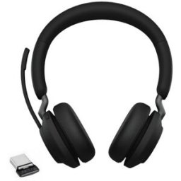Jabra GN Jabra Evolve2 65 USB-C Stéréo - Version UC Un caque stéréo sans-fil professionnel conçu pour une utilisation sur PC/Mac, smartphone et tablette.