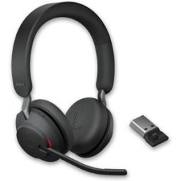 Jabra GN Jabra Evolve2 65 USB-A Stéréo - Version UC Un caque stéréo sans-fil professionnel conçu pour une utilisation sur PC/Mac, smartphone et tablette.