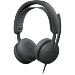 Logitech Zone Wired 2 Graphite Teams Casque filaire USB-C pour Microsoft Teams avec ANC hybride adaptative, double micro IA et certification premium