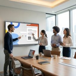 Samsung Interactive WAFX-P 4K 65 pouces Écran interactif 4K UHD de 65 pouces sous Android 15 avec multitouch avancé, caméra 48 MP et outils