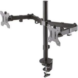 Neomounts support de bureau D550DBLACK Support de bureau avec 3 points de pivotement pour 2 écrans LCD/LED/TFT jusqu'à 32".