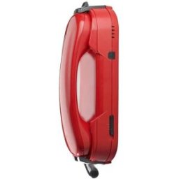 Depaepe HD2000 SIP sans clavier rouge Téléphone filaire Poste téléphonique de sécurité SIP sans clavier, dédié à la réception.
