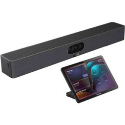 Yealink Meetingbar A25 + CTP25 Système de visioconférence pour petites salles, avec barre vidéo tout-en-un 4K pilotée par l'IA et tablette tactile