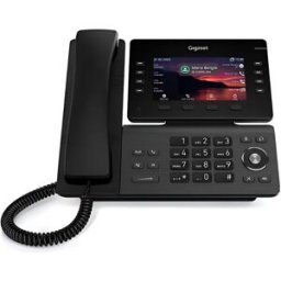 Siemens Gigaset P820 IP PRO Téléphone IP de bureau avec écran TFT couleur de 5", audio HD et 8 touches de fonction programmables.
