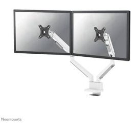 Support d'écran double Neomounts DS70-250WH2 Support double inclinable, rotatif et pivotable pour installer facilement vos moniteurs de bureau