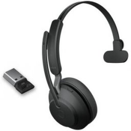 Jabra GN Jabra Evolve2 65 USB-A Mono - Version UC Un casque monaural sans-fil professionnel conçu pour une utilisation sur PC/Mac, smartphone et tablette.