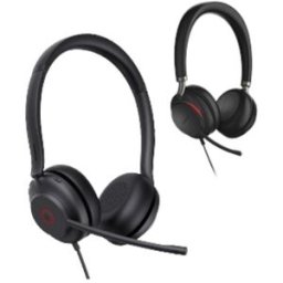 Yealink UH35 Duo UC USB-C/A Casque filaire USB-C/USB-A pour communications unifiées, avec double micro antibruit et confort longue durée au bureau.