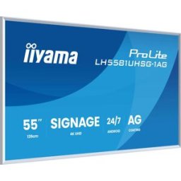 IIYAMA ProLite LH5581UHSG-1AG Écran 55” 4K UHD Android avec cadre personnalisable, gestion de contenu intégrée et fonctionnement 24/7 — pour des