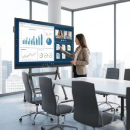 Philips E-Line 65BDL4252E Écran tactile 65'' Écran interactif Android de 65 pouces avec technologie tactile multipoint, microphones intégrés et