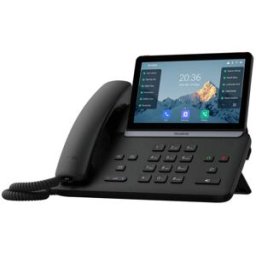 Yealink T88W Téléphone haut de gamme avec 16 comptes SIP, Wifi 6, Bluetooth et audio IA, pensé pour la productivité et la sécurité.