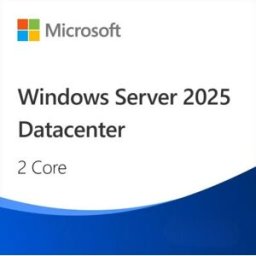 Microsoft Windows Server 2025 Datacenter 2 Core Licence Datacenter Windows Server 2025 pour 2 cœurs, conçue pour compléter la licence des serveurs