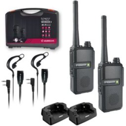 Albrecht Tectalk worker 3 Pack 2 walkies et 2 micro écouteurs Valise avec pack 2 Midland Tectalk Worker 3 + micro casque et socles de recharge.
