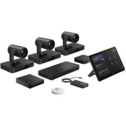 Yealink MVC S98-C5U Kit Microsoft Teams Rooms autonome avec 3 caméras PTZ 4K, un processeur AVHub et une tablette tactile de 11,6'', pensé pour les