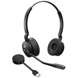 Jabra GN Jabra Engage 55 SE duo MS USB-C Casque sans-fil DECT avec sécurité accrue et qualité sonore supérieure, pour des appels efficaces quel que soit le