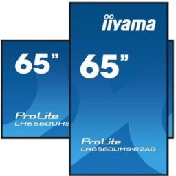IIYAMA ProLite LH6560UHS-B2AG Écran 4K de 65'' avec Android 11, fonctionnement 24/7 et options de contrôle avancées, parfait pour l'affichage