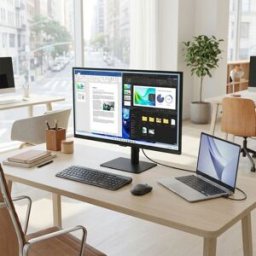 Samsung ViewFinity S61F Moniteur QHD 27'' Moniteur QHD de 27'' offrant un affichage fluide jusqu'à 100 Hz et un support ergonomique complet pour
