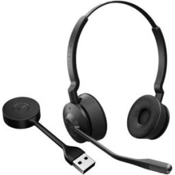 Jabra GN Jabra Engage 55 SE duo UC USB-A Casque sans-fil DECT avec sécurité accrue et qualité sonore supérieure, pour des appels efficaces quel que soit le
