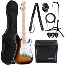 Woodbrass Pack ST100 Sunburst + Ampli GE610 + Accessoires