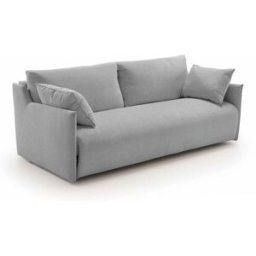 convertiblecenter ATHENES - Canapé convertible 3 places - Velours, Gris souris