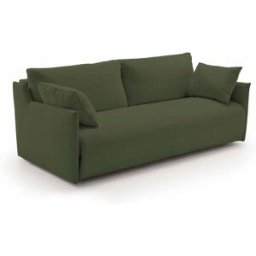 convertiblecenter ATHENES - Canapé convertible 2 places - Velours, Kaki