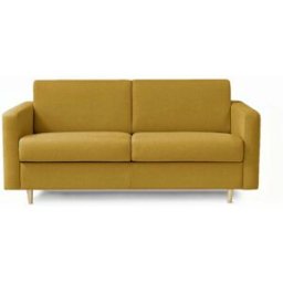 convertiblecenter ANTIBES - Canapé convertible 3 places - Tweed, Moutarde