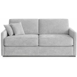 convertiblecenter PALAISEAU - Canapé convertible 3 places - Velours, Gris clair