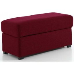convertiblecenter Pouf rectangle, Bordeaux