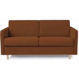 convertiblecenter CANNES - Canapé convertible 3 places - Tweed, Rouille
