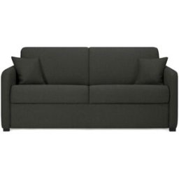convertiblecenter BREST - Canapé convertible 4 places - Tissu tissé, Gris anthracite