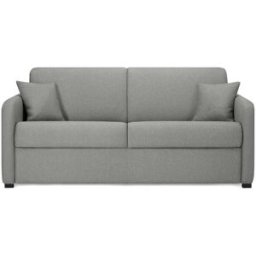 convertiblecenter BREST - Canapé convertible 4 places - Tissu tissé, Gris clair