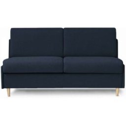 convertiblecenter BEAULIEU - Canapé convertible 3 places - Tweed, Bleu marine