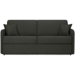 convertiblecenter DELICE - Canapé lit 3 places - Tissu tissé, Gris anthracite