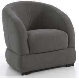 convertiblecenter BOMBA - Fauteuil cabriolet - Velours, Gris souris
