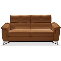 convertiblecenter BARI - Canapé convertible design 4 places - Cuir, Rouille