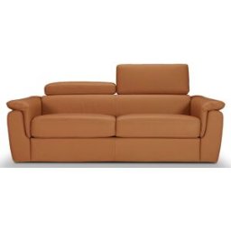 convertiblecenter PERLA - Canapé convertible 2 places - Cuir, Rouille