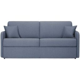 convertiblecenter DELICE - Canapé lit 4 places - Tissu tissé, Gris bleuté