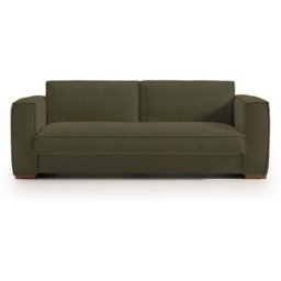 convertiblecenter BALDO - Canapé convertible 4 places - Velours texturé, Kaki
