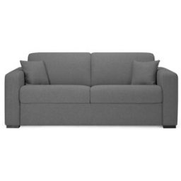 convertiblecenter MODENA - Canapé convertible 4 places - Couchage 160 - Tweed, Gris souris
