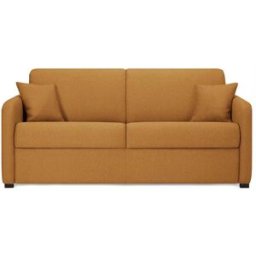 convertiblecenter BREST - Canapé convertible 4 places - Tissu tissé, Moutarde