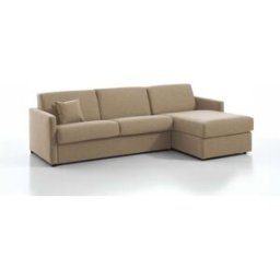 convertiblecenter MURANO - Canapé d'angle convertible 4 places - Tweed, Ecru