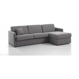 convertiblecenter MURANO - Canapé d'angle convertible 6 places - Tweed, Gris clair