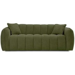 convertiblecenter FREJUS Canapé convertible 3 places - Velours, Vert sapin