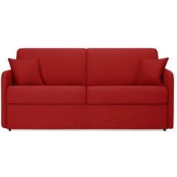 convertiblecenter DELICE - Canapé lit 4 places - Tissu tissé, Rouge