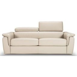 convertiblecenter PERLA - Canapé Convertible 4 places - Cuir, Beige