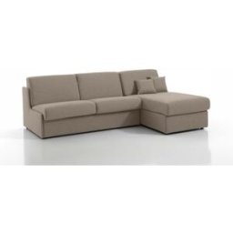 convertiblecenter MARSEILLE - Canapé d'angle convertible 5 places - Tweed, Taupe clair