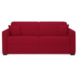 convertiblecenter MANOSQUE - Canapé convertible 3 places - Tweed, Rouge