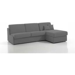 convertiblecenter MARSEILLE - Canapé d'angle convertible 4 places - Tweed, Gris souris