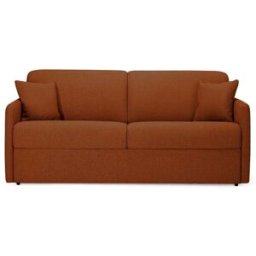 convertiblecenter MONTPELLIER Canapé Convertible 2 Places - Tweed, Rouille
