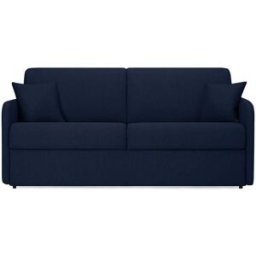 convertiblecenter DELICE - Canapé lit 3 places - Tissu tissé, Bleu marine